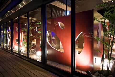 神戸ハーバーランドモザイク sakura1 日本料理店 内装 外装 設計 店舗デザイン 施工 マツヤアートワークス