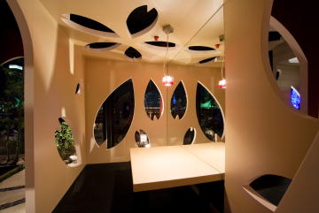 神戸ハーバーランドモザイク sakura1 日本料理店 内装 外装 設計 店舗デザイン 施工 マツヤアートワークス