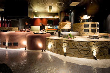 神戸ハーバーランドモザイク sakura1 日本料理店 内装 外装 設計 店舗デザイン 施工 マツヤアートワークス